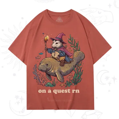 Purplehecate Opossum Wizard on Sea Quest T-Shirt