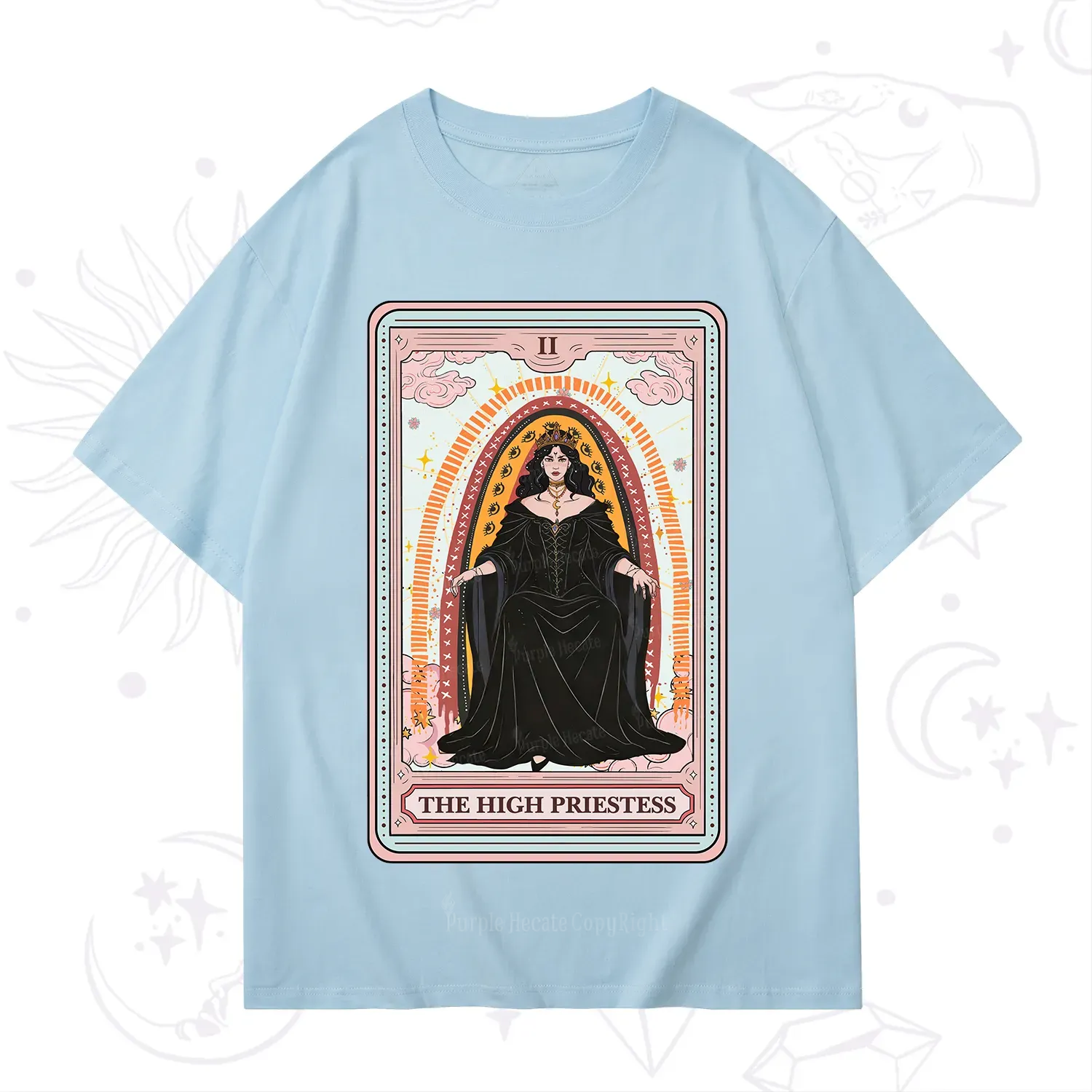 Purplehecate The High Priestess Tarot T-Shirt