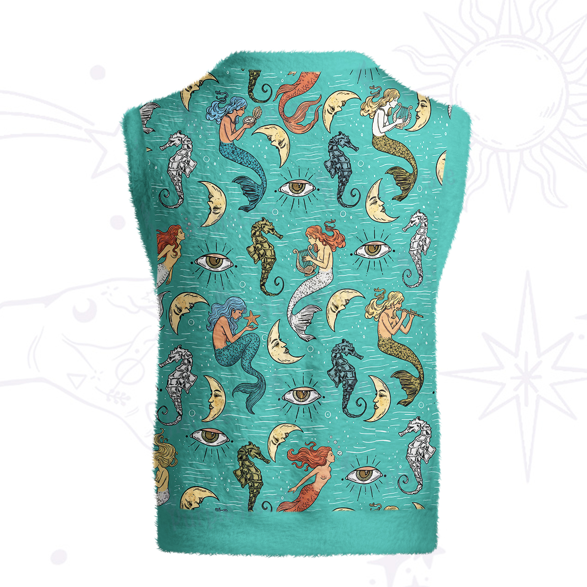 Purplehecate Mermaid Magic Ugly Sweater Vest