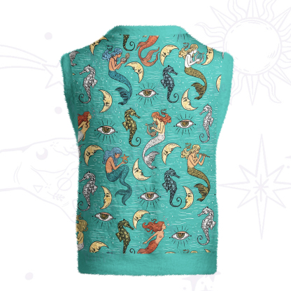 Purplehecate Mermaid Magic Ugly Sweater Vest