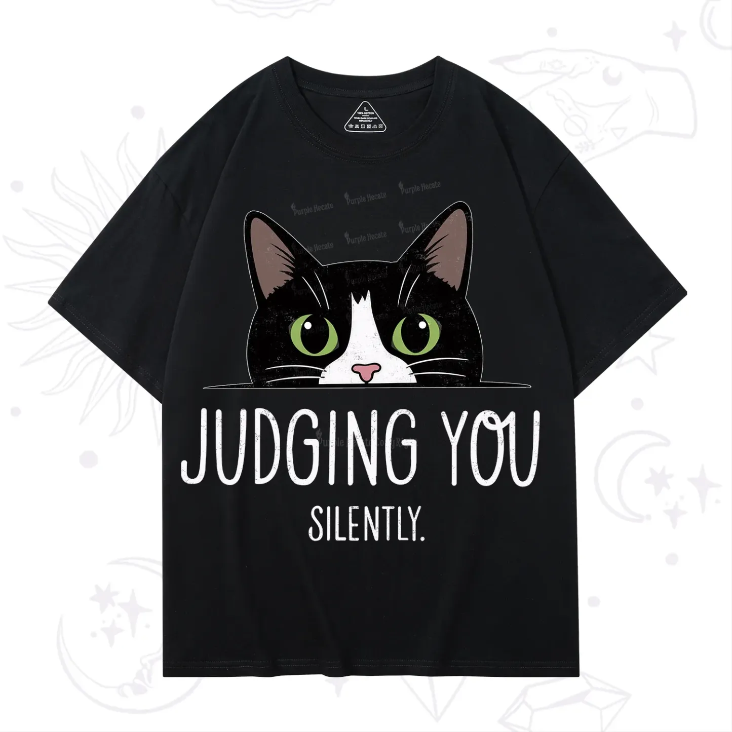 Purplehecate Cute Cat Judging You Silently T-Shirt