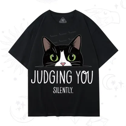 Purplehecate Cute Cat Judging You Silently T-Shirt