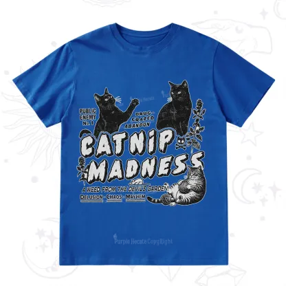 Purplehecate Catnip?Madness Cute?Cat T-Shirt