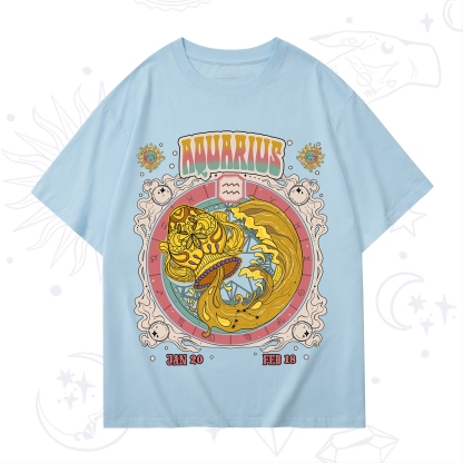 Purplehecate Aquarius Cosmic Zodiac T-Shirt