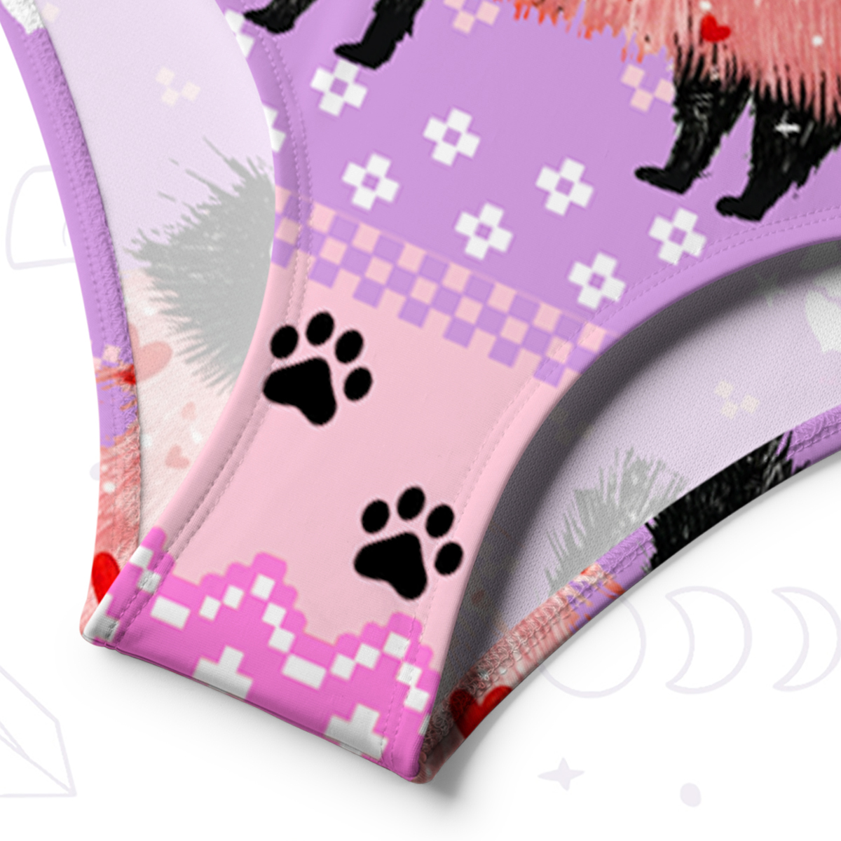 Purplehecate Funny Black Cat in Tree One-Shoulder One-Piece Swimsuit