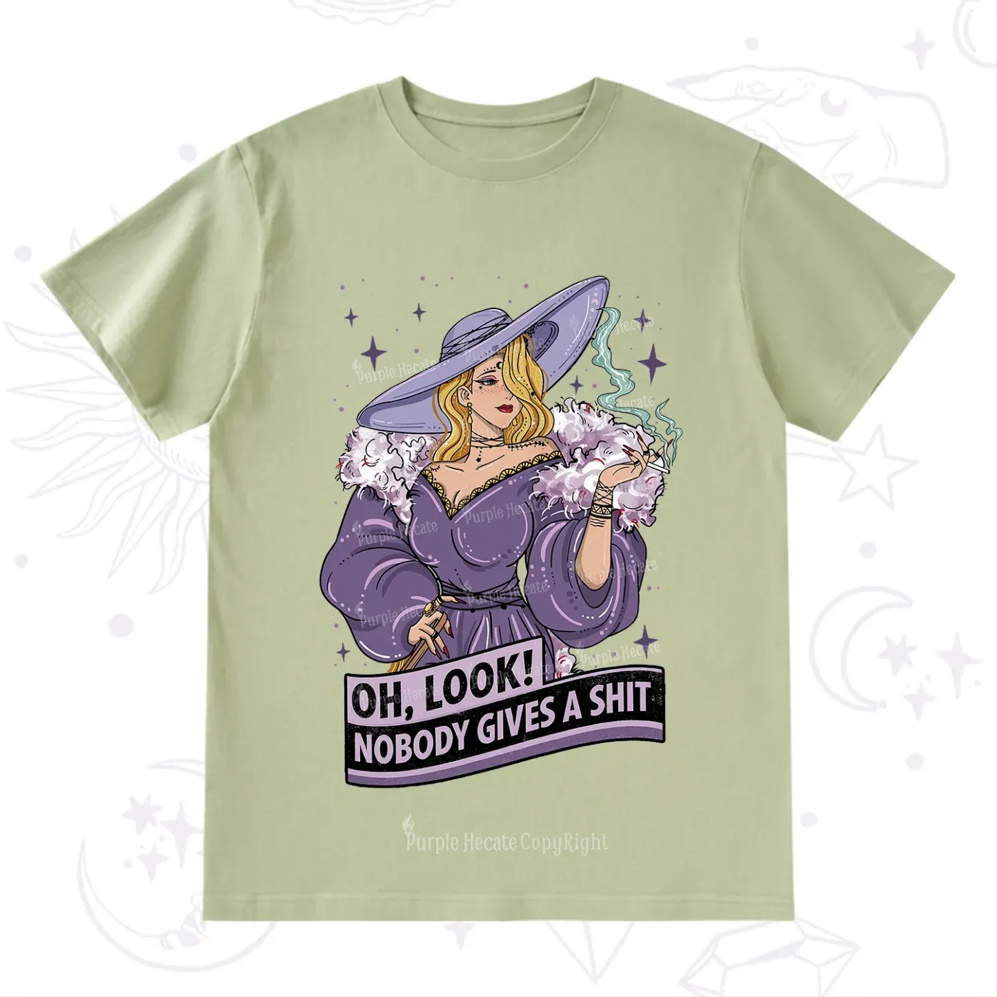 Purplehecate Oh Look Nobody Gives A Shit T-Shirt