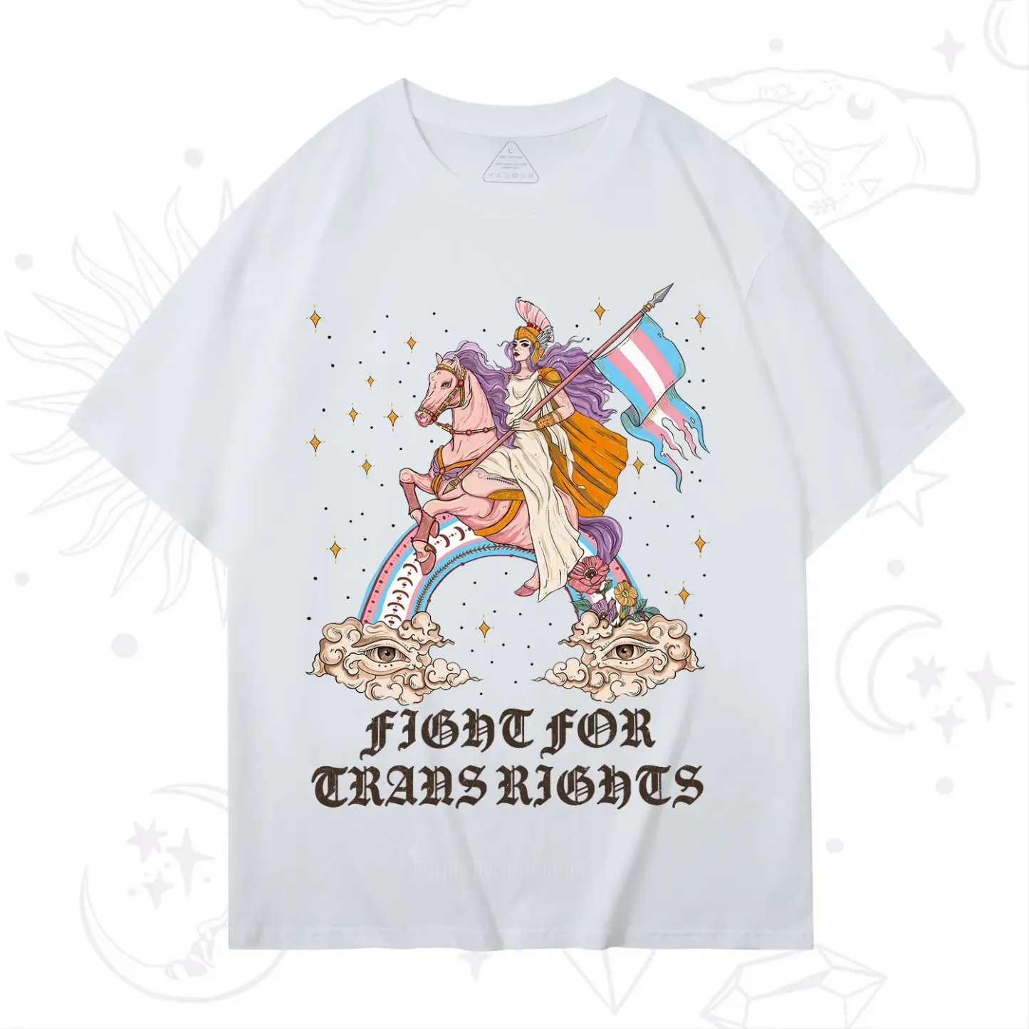 Purplehecate Fight for Trans Rights Knight T-Shirt