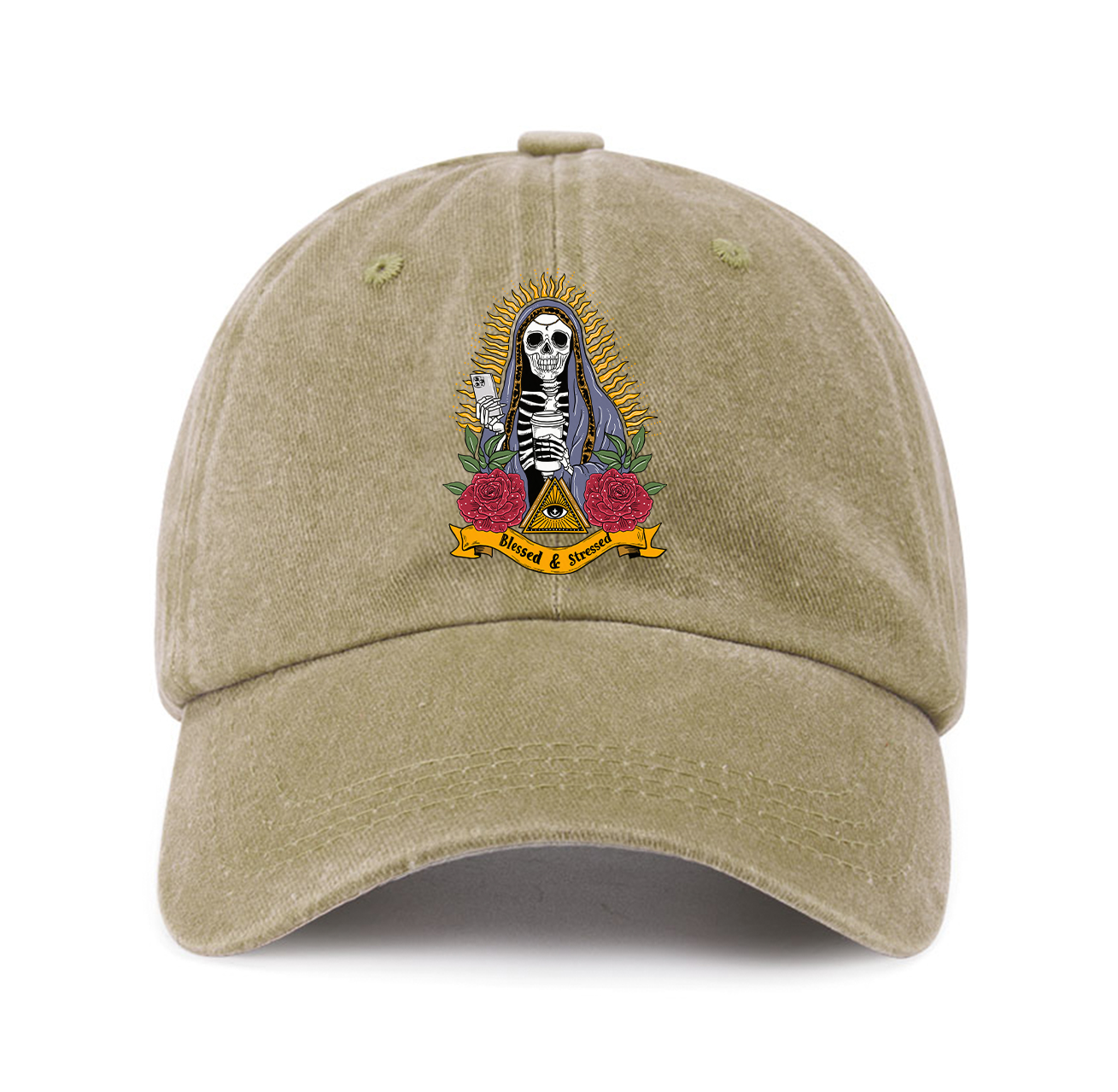 Purplehecate Blessed And Stressed Baseball Cap
