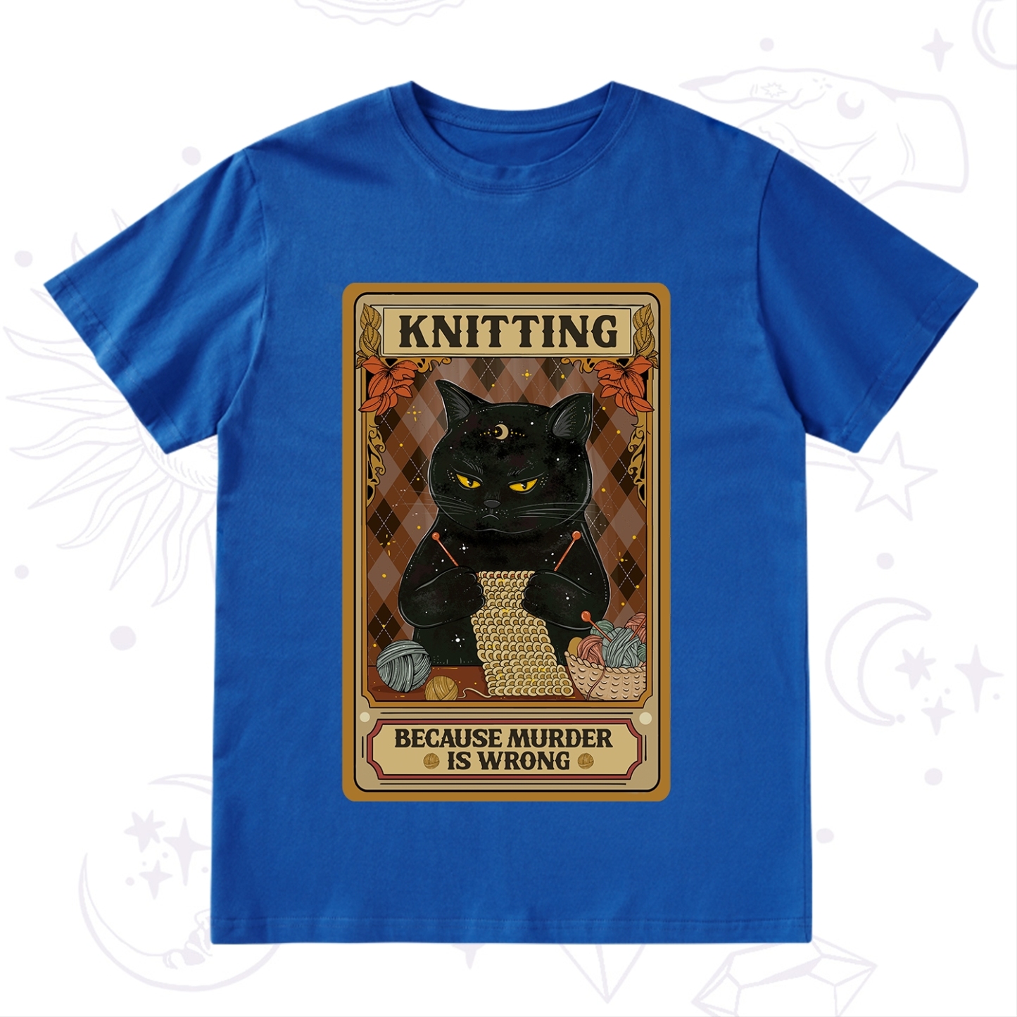 Purplehecate Knitting Because Murder Is Wrong T-Shirt
