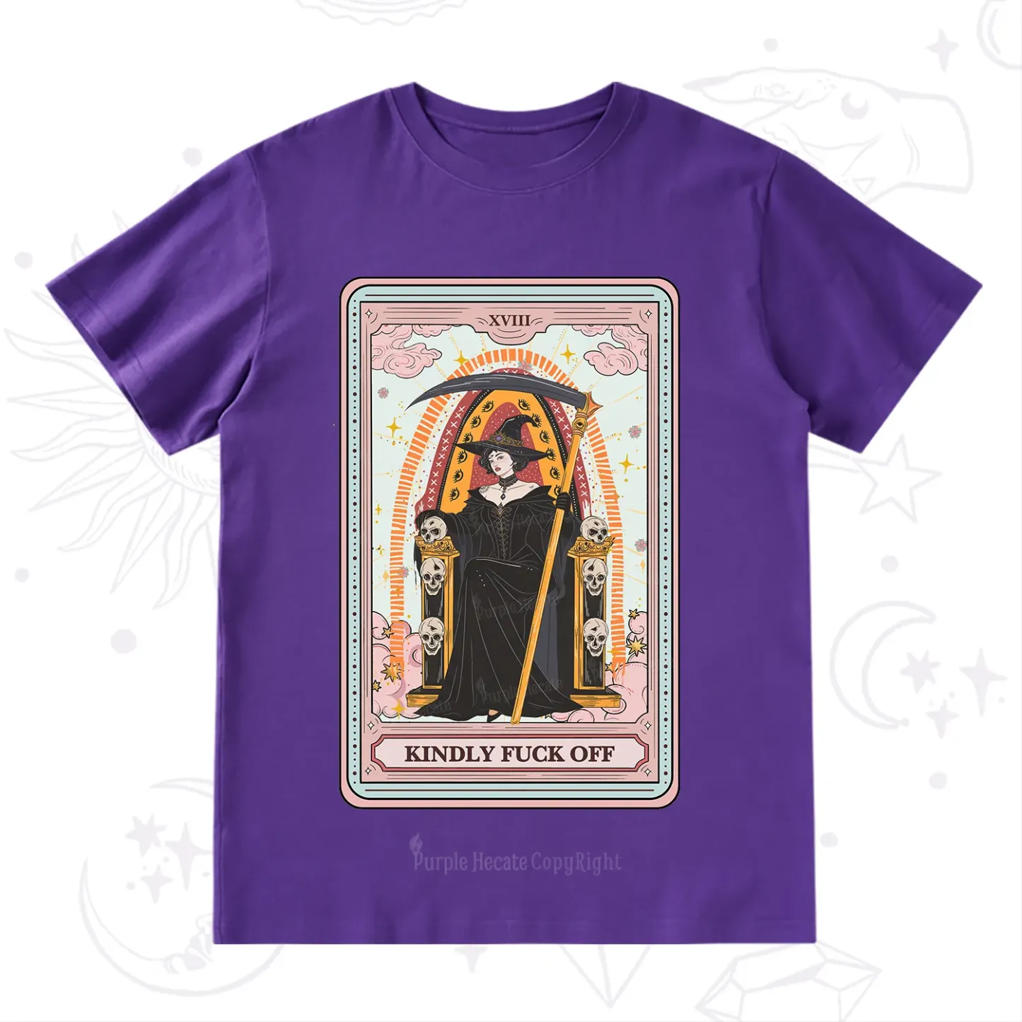 Purplehecate The Kindly Fuck Off Tarot T-Shirt