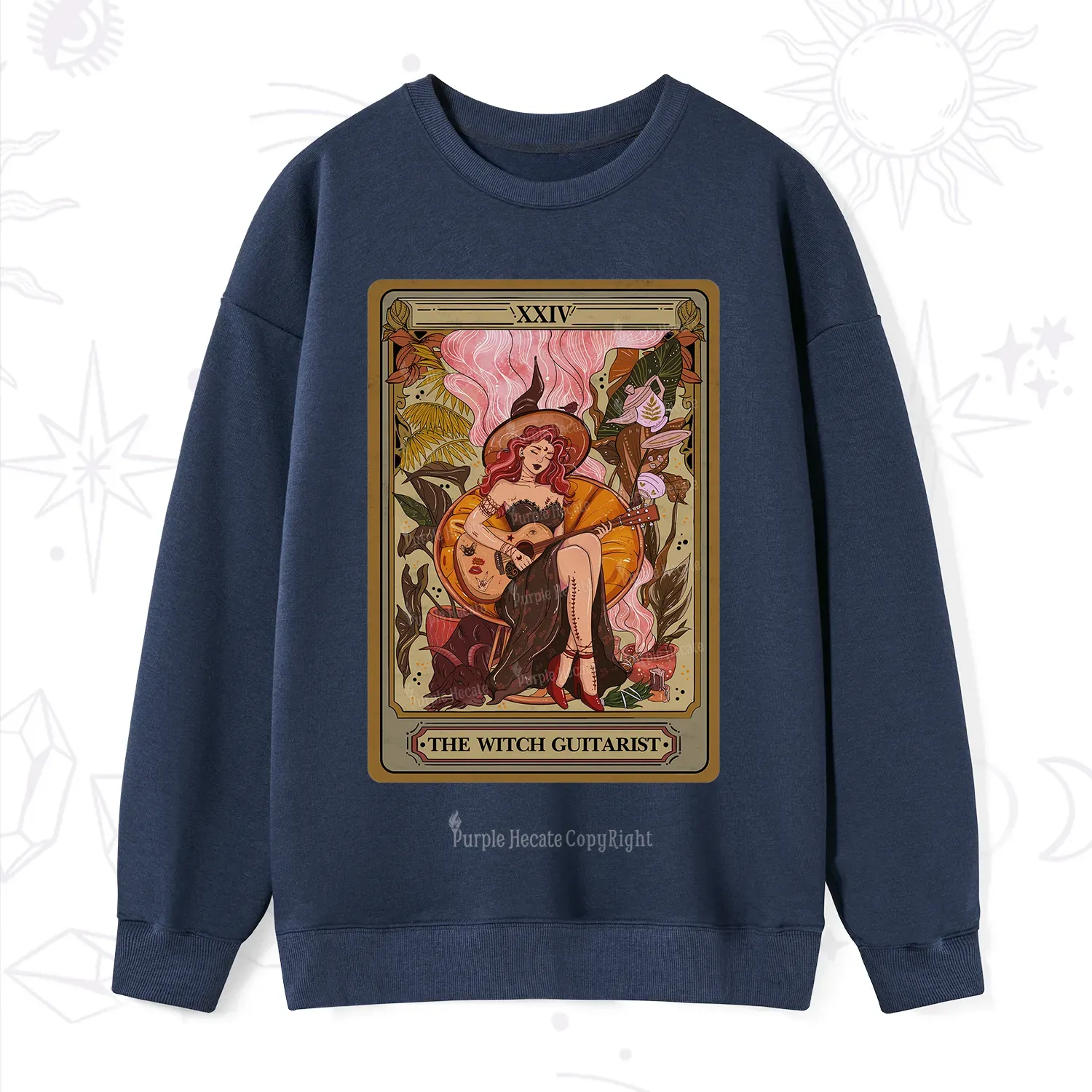 Purplehecate The Witch Guitarist Tarot Sweatshirt
