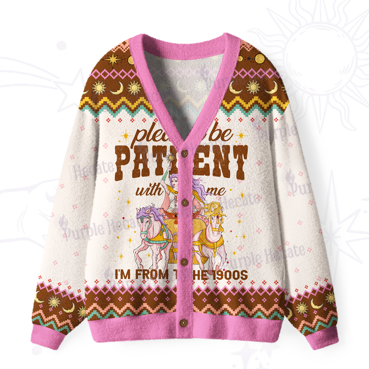 Purplehecate Please Be Patient With Me I'm From The 1900s Ugly Cardigan Sweaters