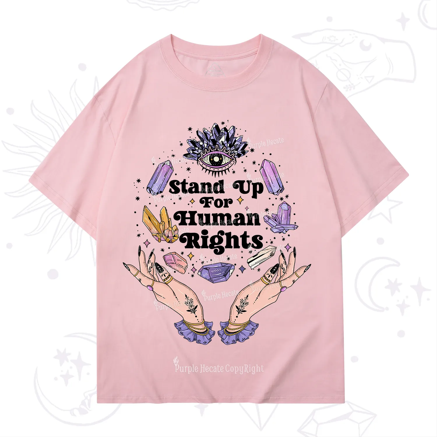 Purplehecate Stand Up For Human Rights T-Shirt