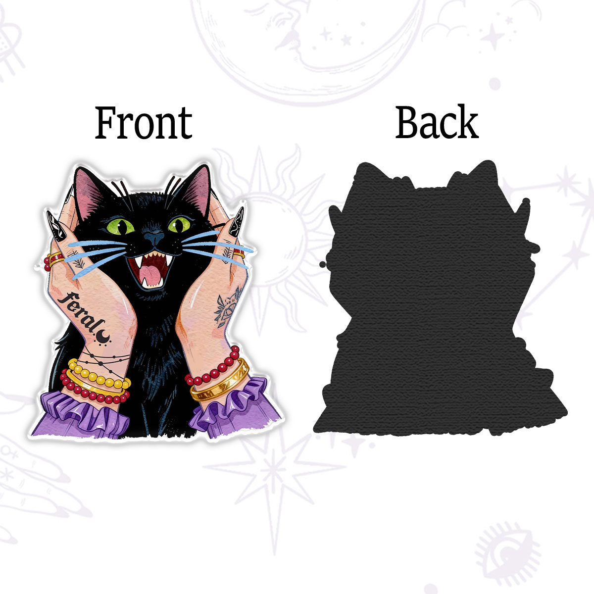 Purplehecate Feral Cat Magic Magnet