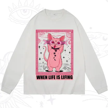 Purplehecate When Life Is Lifting Long Sleeve T-Shirt