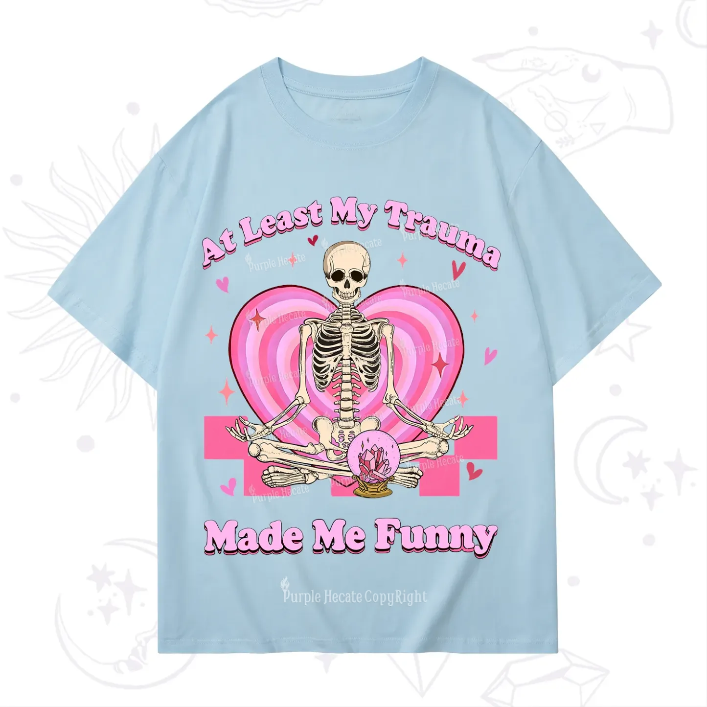 PurplehecateAt Least My Trauma Made Me Funny Valentine T-Shirt