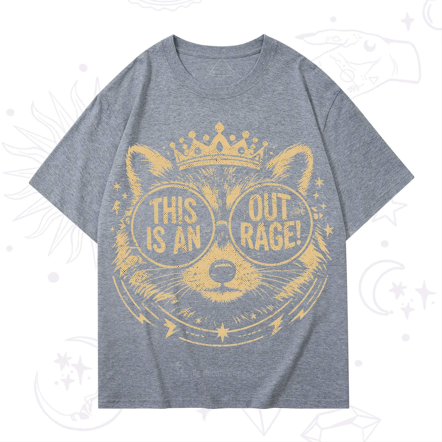 Purplehecate Royal Raccoon Rage T-Shirt