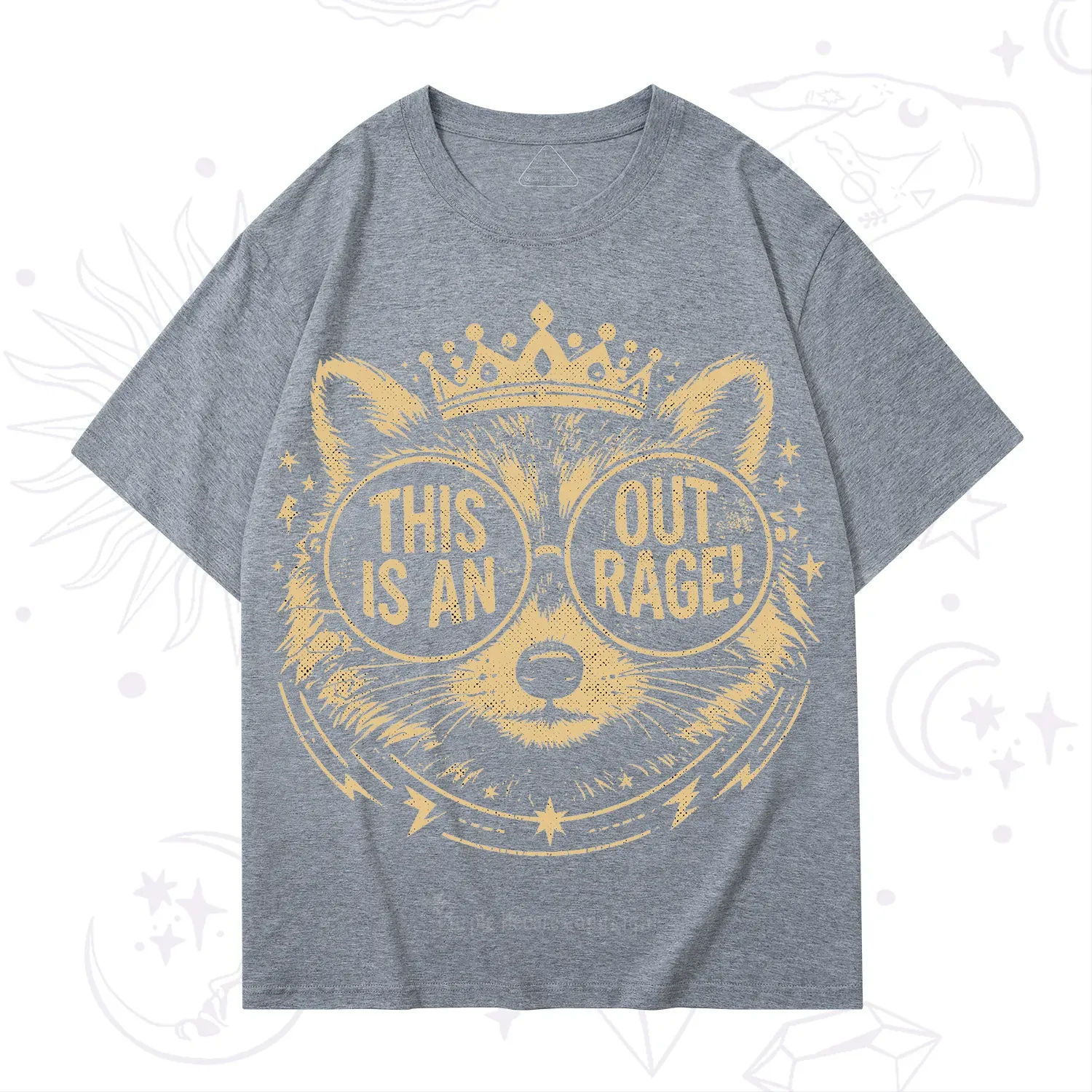 Purplehecate Royal Raccoon Rage T-Shirt