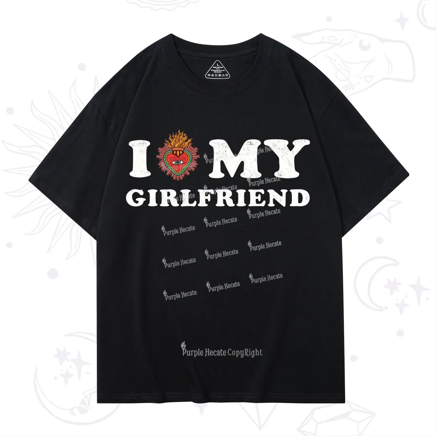 Purplehecate I Love My Girlfriend Valentine T-Shirt