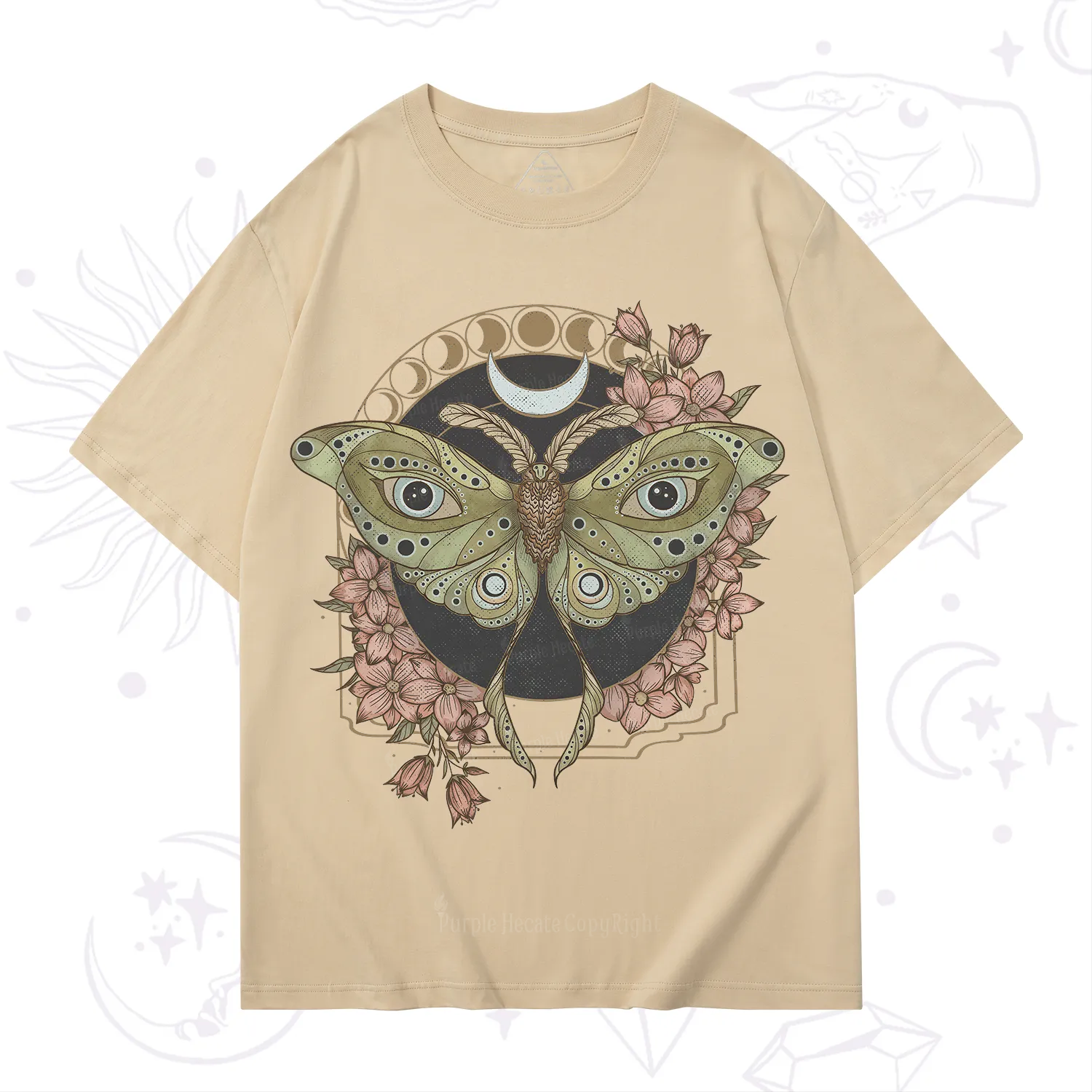 Purplehecate Luna Moth T-Shirt