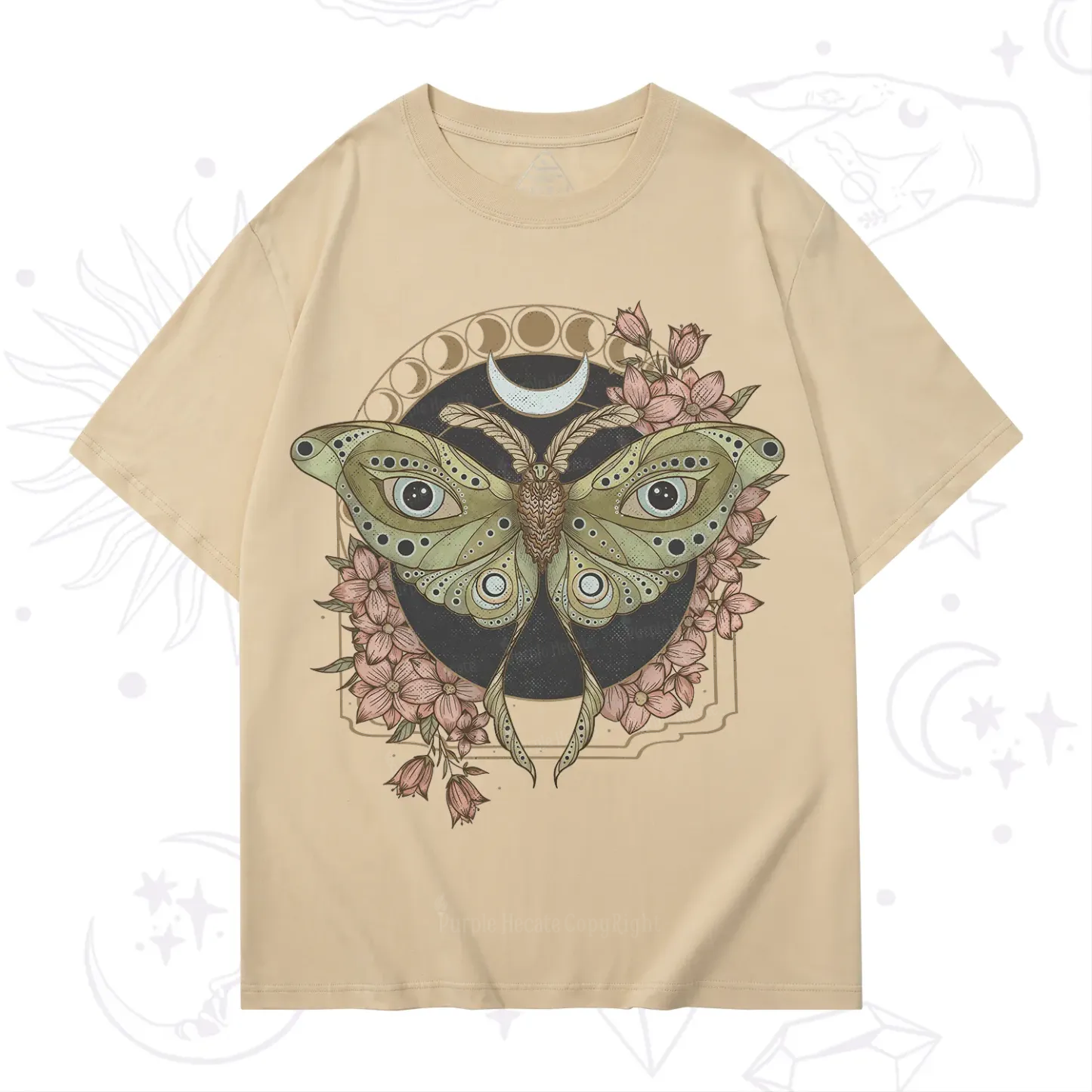 Purplehecate Luna Moth T-Shirt