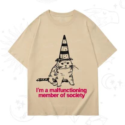 Purplehecate Social Anxiety Cat T-Shirt