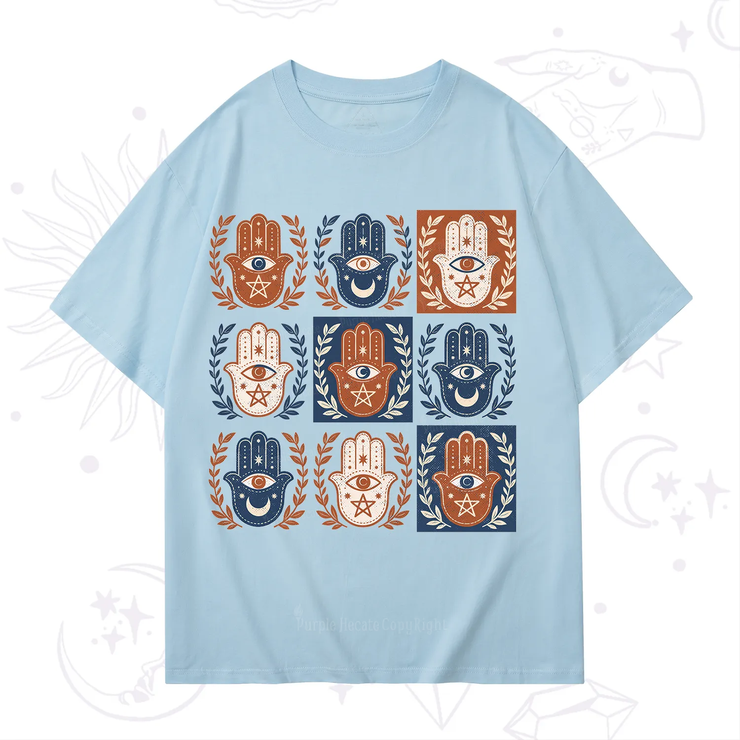 Purplehecate Hamsa Hand T-Shirt