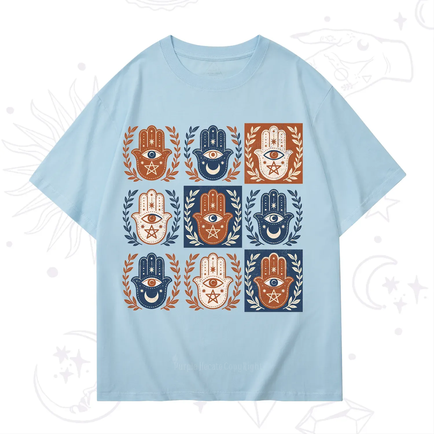Purplehecate Hamsa Hand T-Shirt