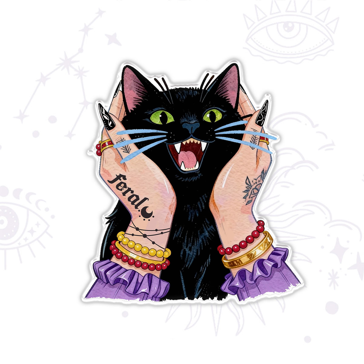 Purplehecate Feral Cat Magic Magnet