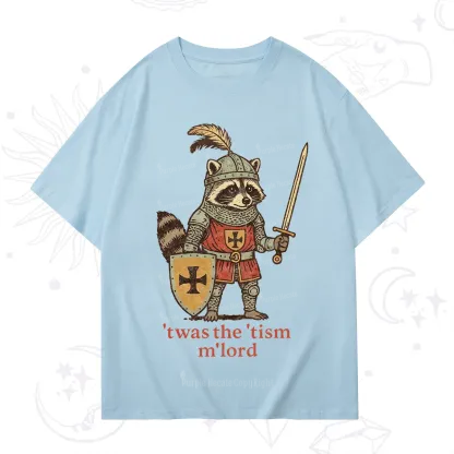 Purplehecate Raccoon Knight 'Twas The Tism M'Lord T-Shirt