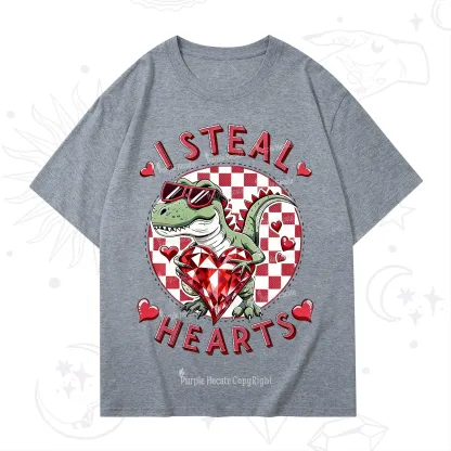 Purplehecate I Steal Hearts Valentine T-Shirt