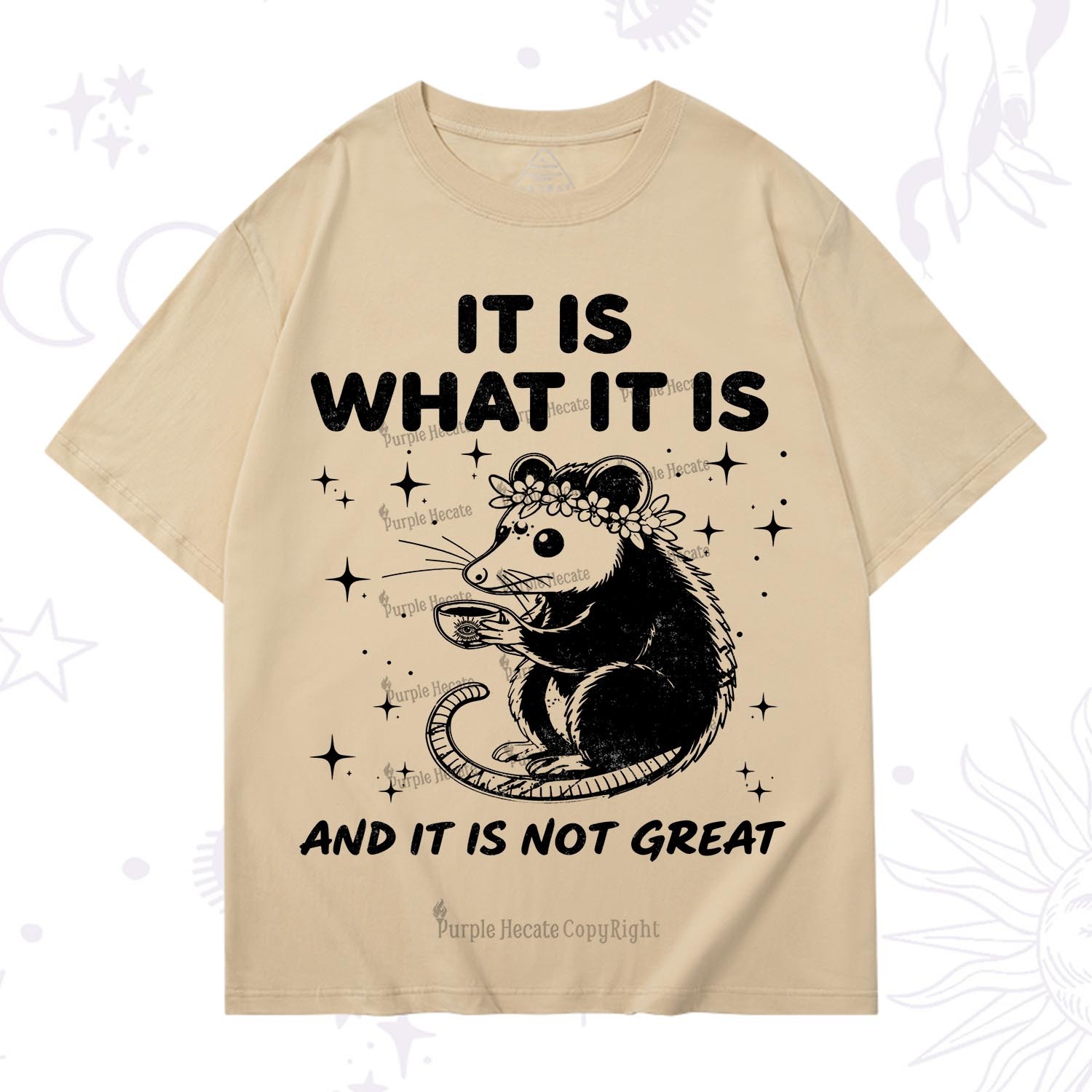 Purplehecate Possum It Is What It Is T-Shirt
