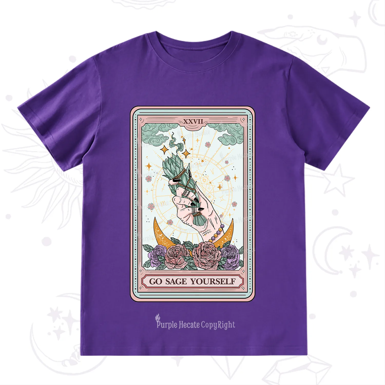 Purplehecate The Go Sage Yourself Tarot T-Shirt