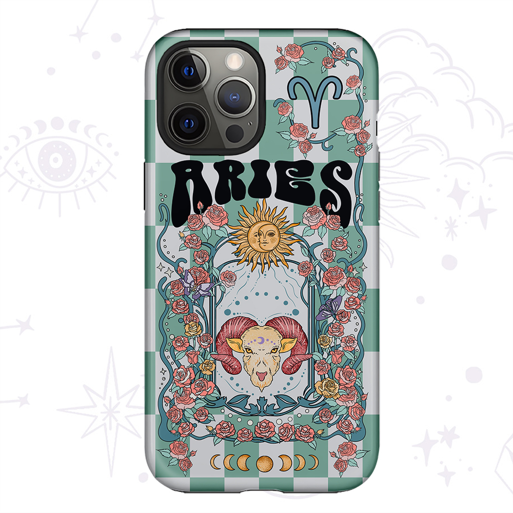 Purplehecate Aries Spirit Zodiac Collage Phone Case