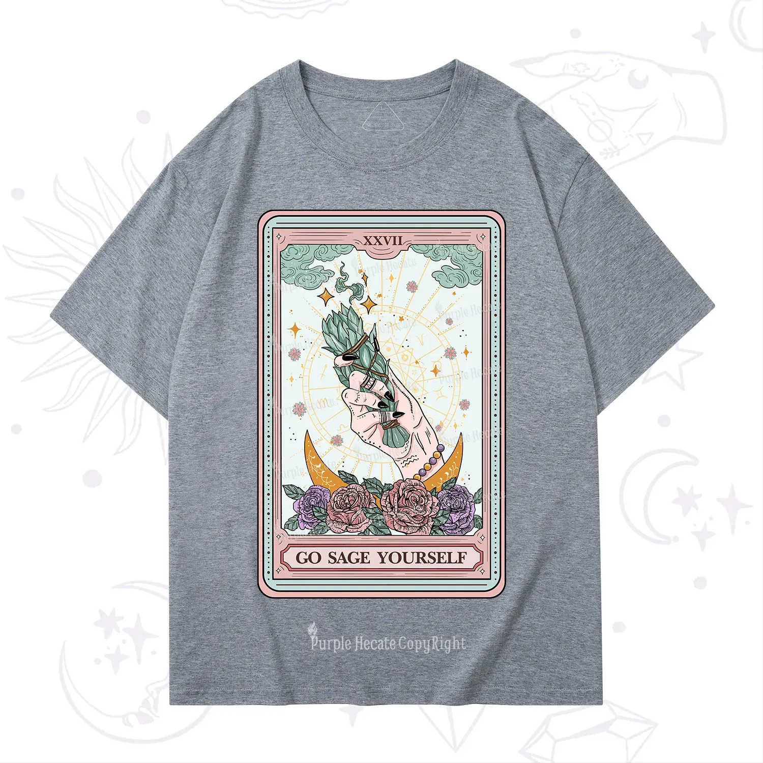 Purplehecate The Go Sage Yourself Tarot T-Shirt