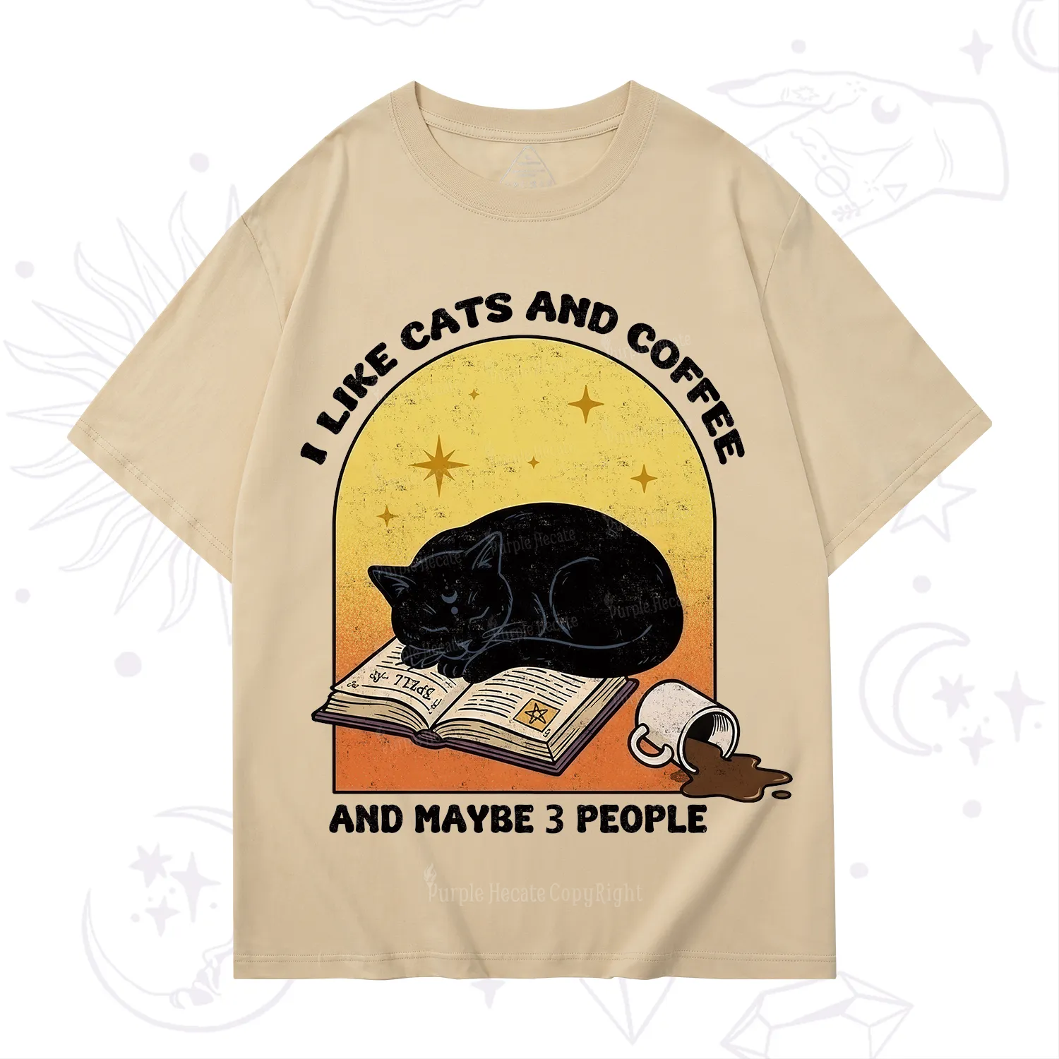 Purplehecate I Like Cats And Coffee T-Shirt