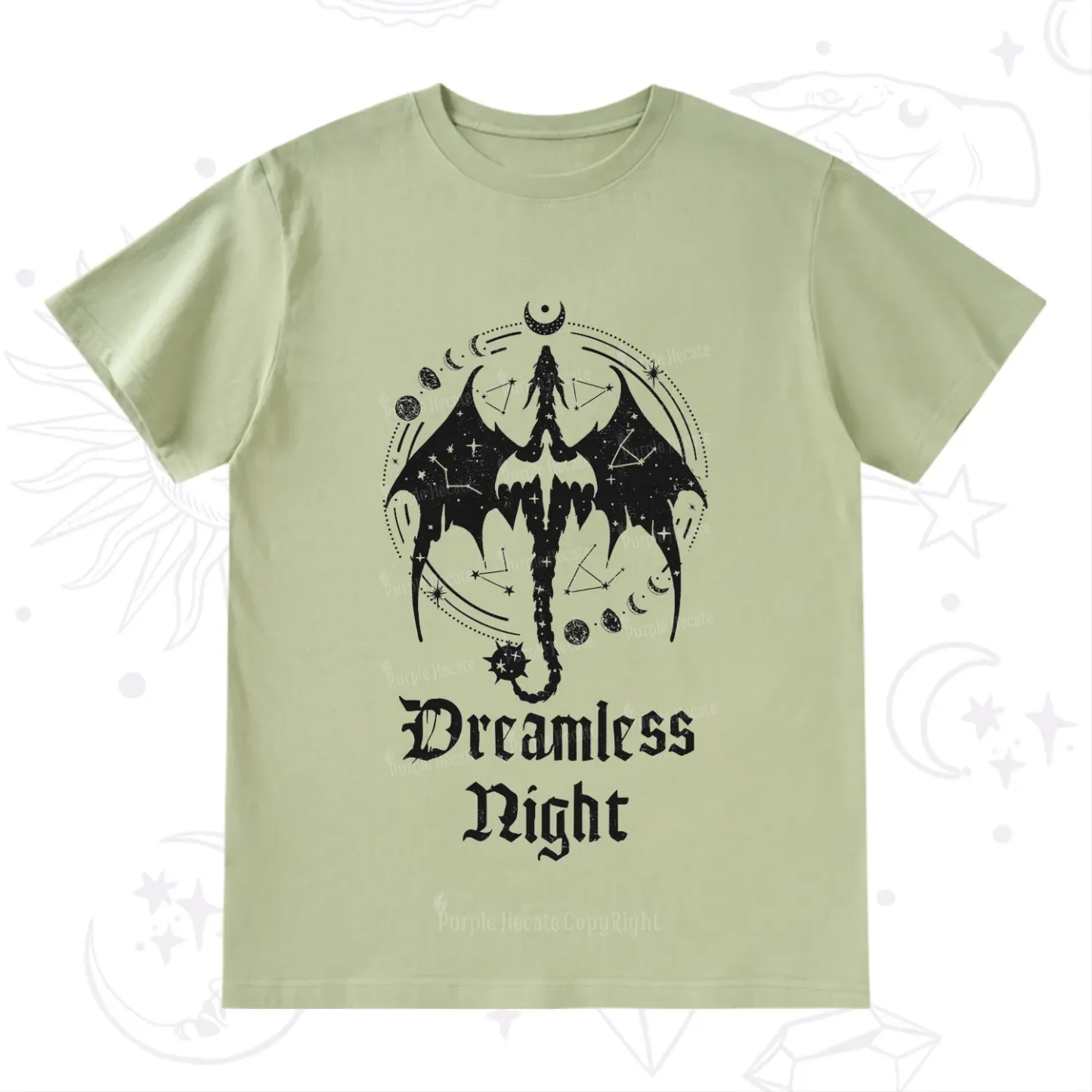 Purplehecate Dreamless Night Dragon T-Shirt