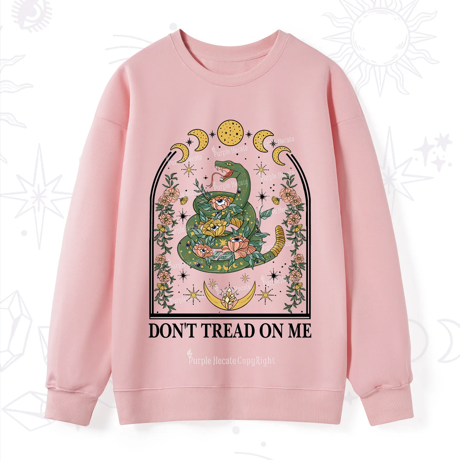 Purplehecate Don't Tread On Me Sweatshirt