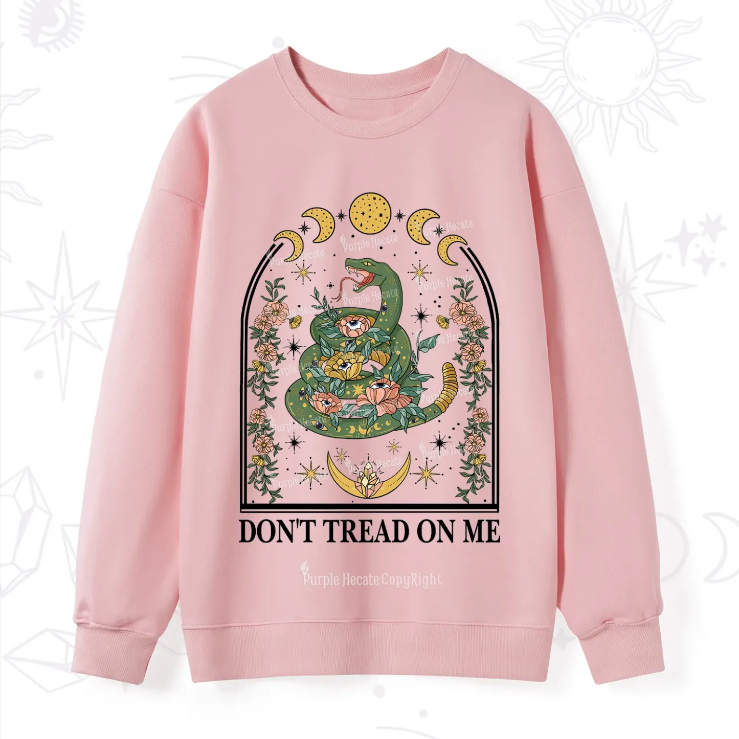 Purplehecate Don't Tread On Me Sweatshirt