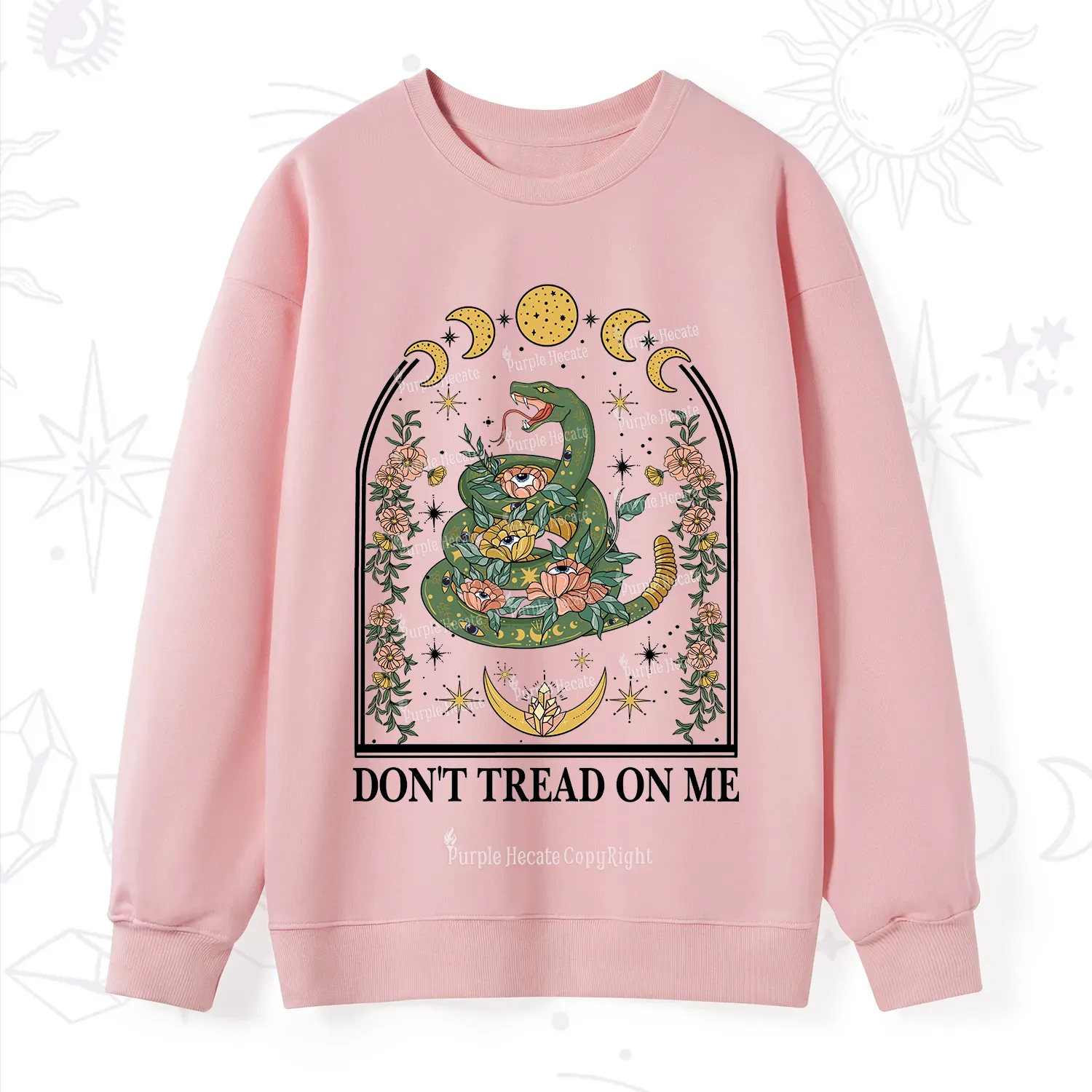 Purplehecate Don't Tread On Me Sweatshirt