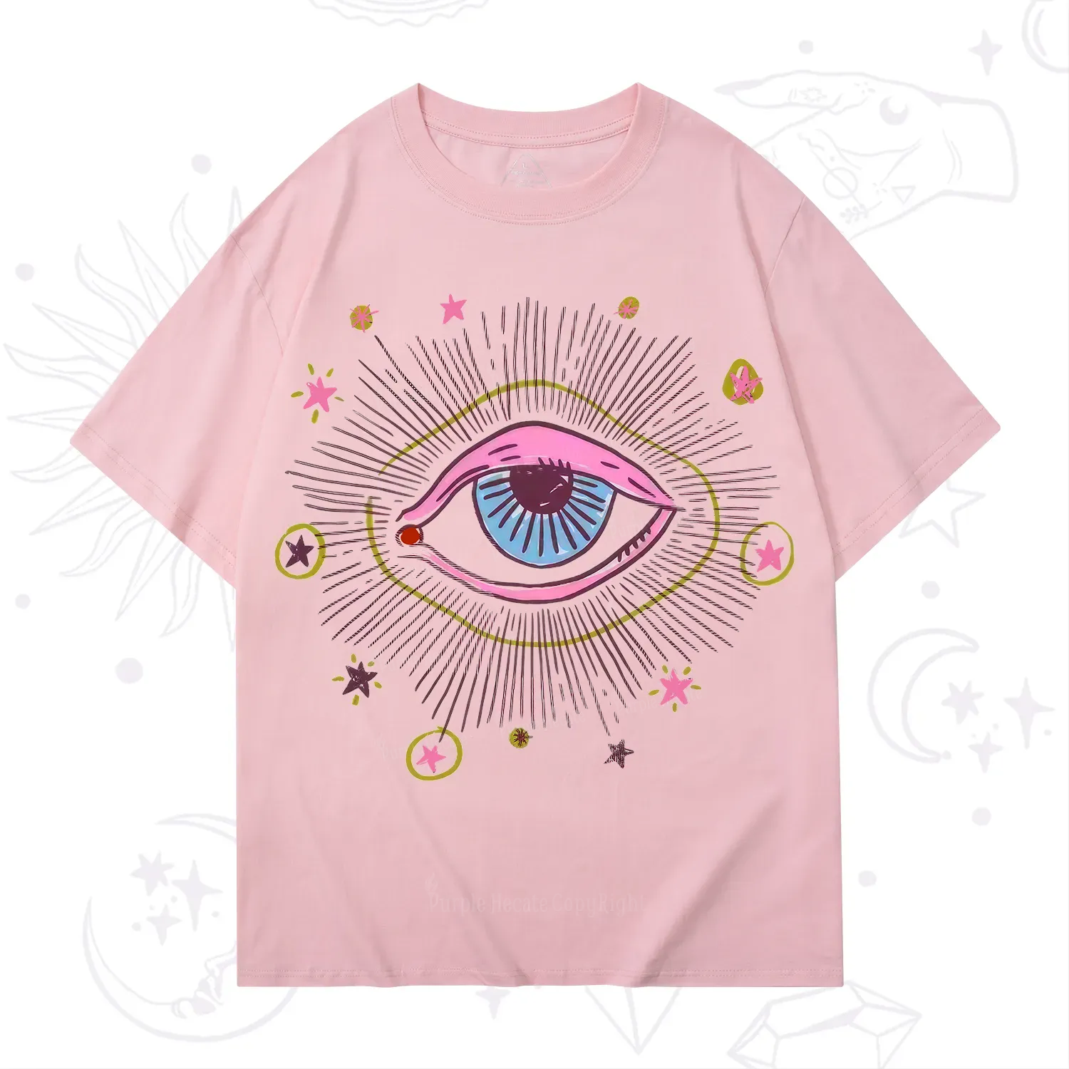 Purplehecate Mystic Gaze Evil Eye Protection T-Shirt