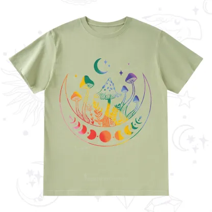 Purplehecate Pride Mushroom Rainbow T-Shirt