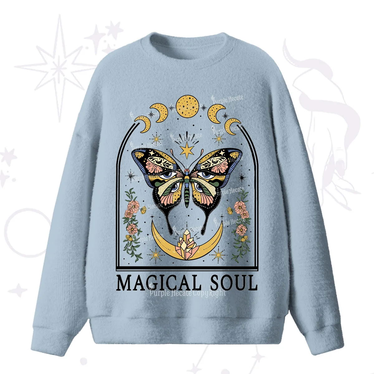 Purplehecate Magical Soul Fuzzy Ugly Sweater