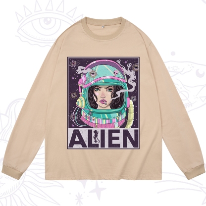 Purplehecate Galactic Encounter Long Sleeve T-Shirt
