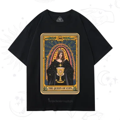 Purplehecate The Queen of Cups Tarot T-Shirt