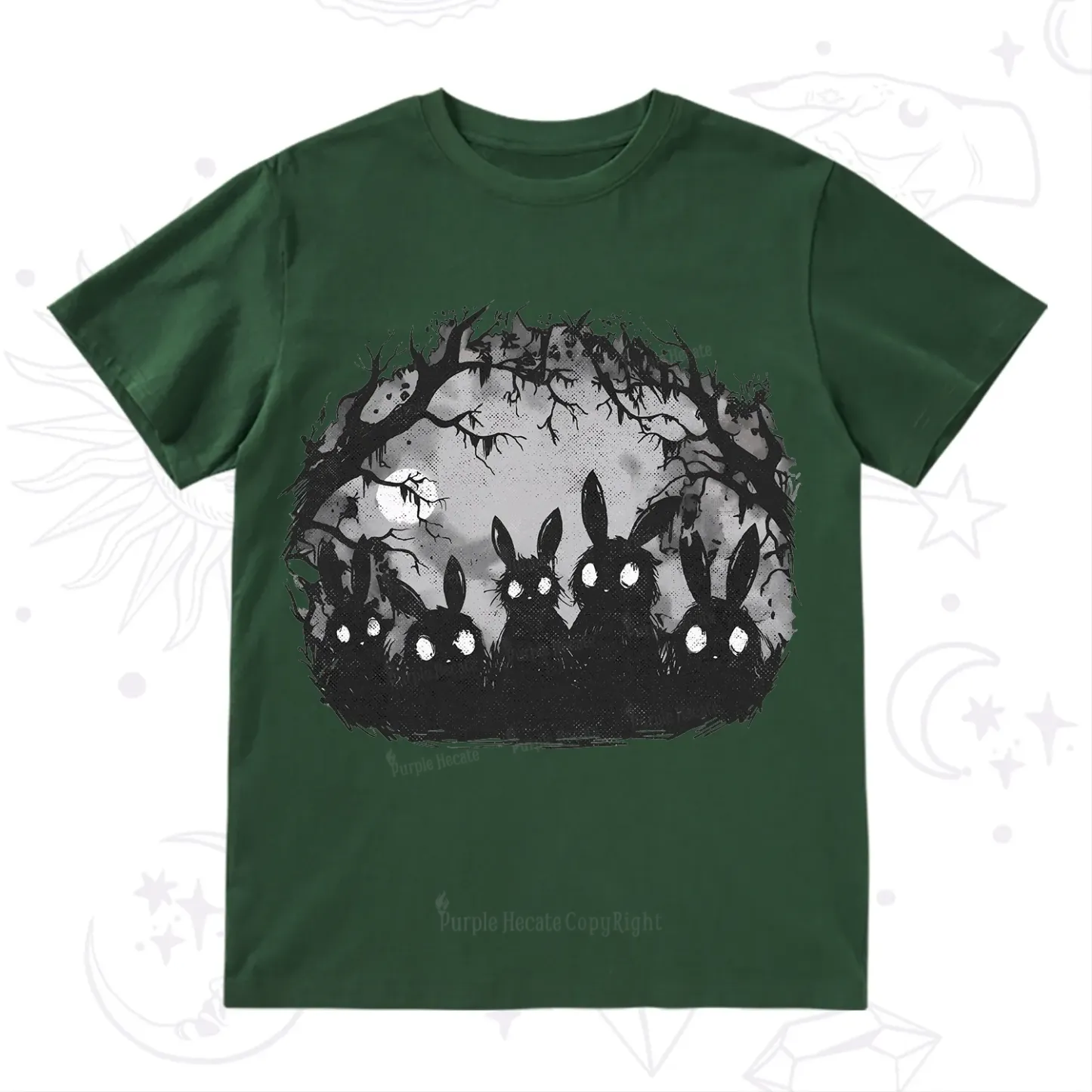 Purplehecate Creepy Weirdcore Bunny T-Shirt