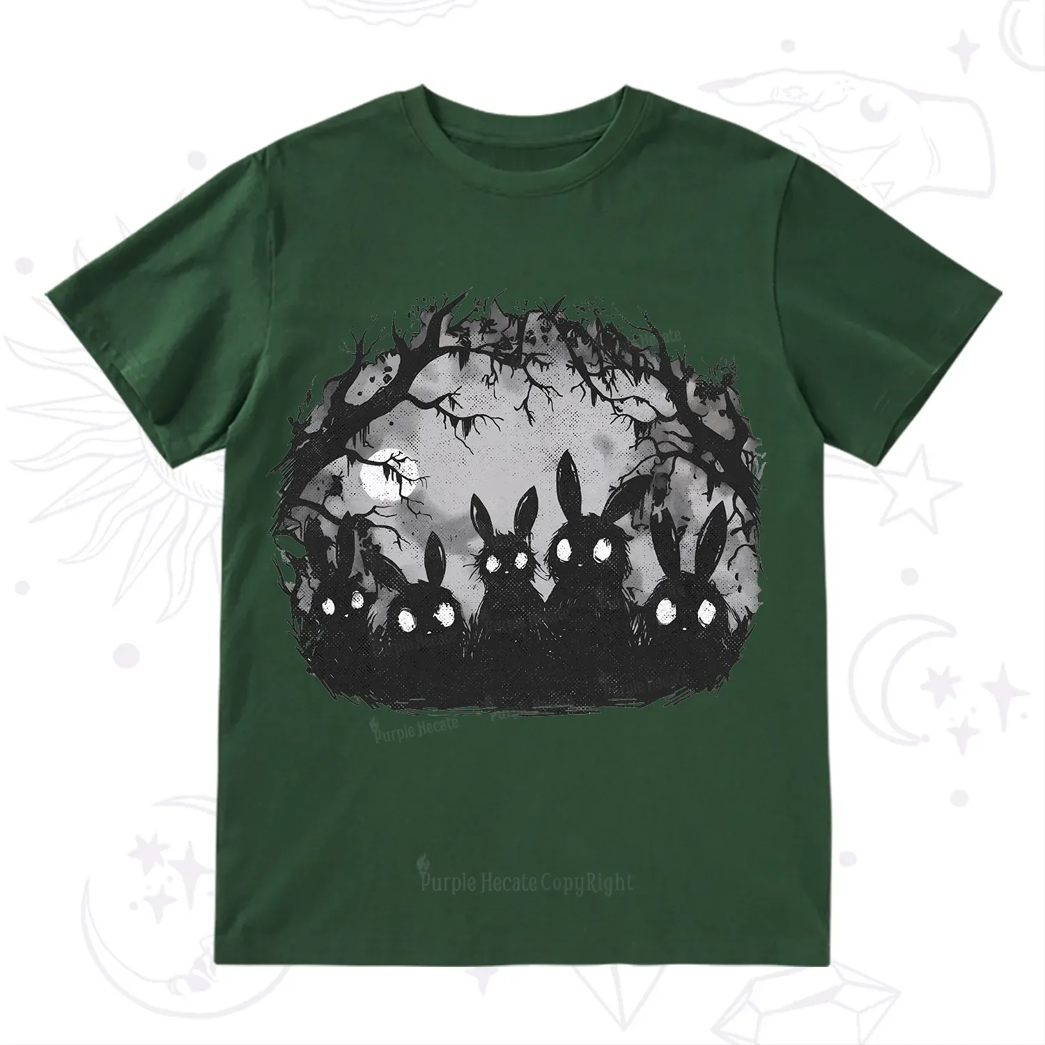 Purplehecate Creepy Weirdcore Bunny T-Shirt