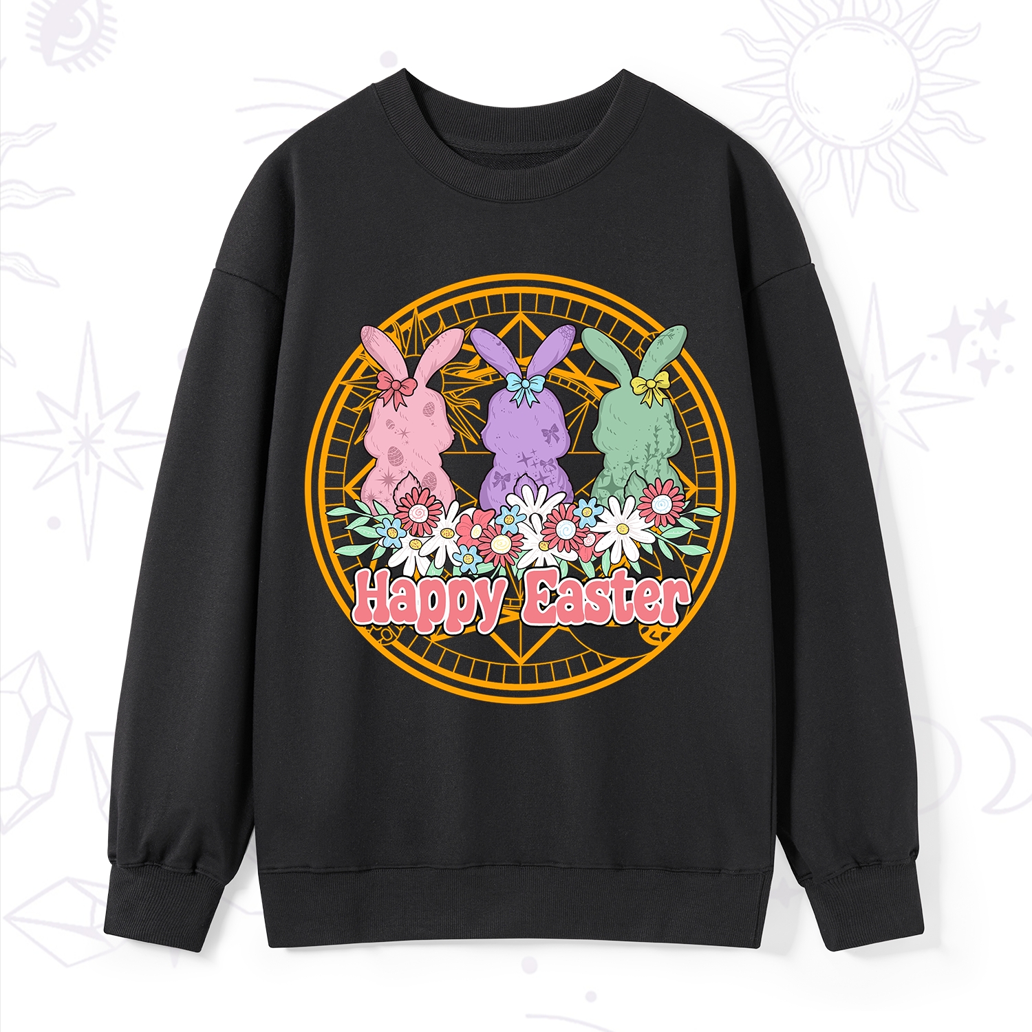 Purplehecate Happy Easter Bunny Sweatshirt