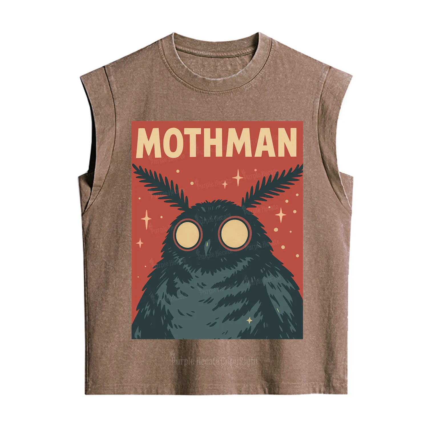 Purplehecate Mothman Vintage Washed Tank