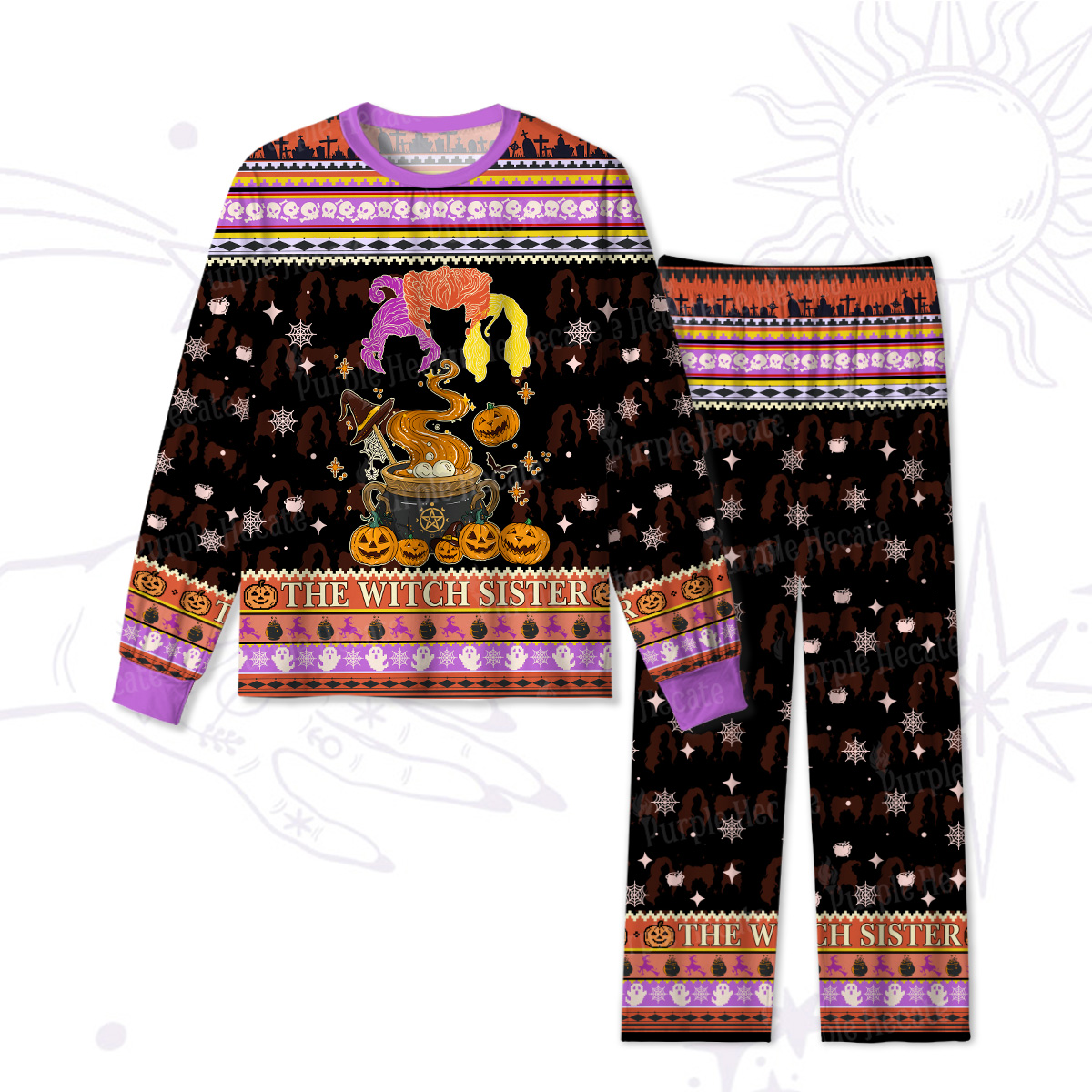 Purplehecate The Witch Sister Halloween Pajamas